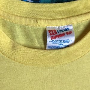 HANES HEAVYWEIGHT 50/50 YELLOW SINGLE STITCH BLANK
